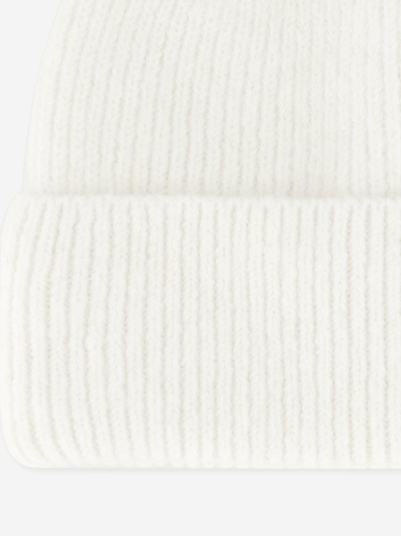 Berretto tinta unita con risvolto Beige - Kiabi
