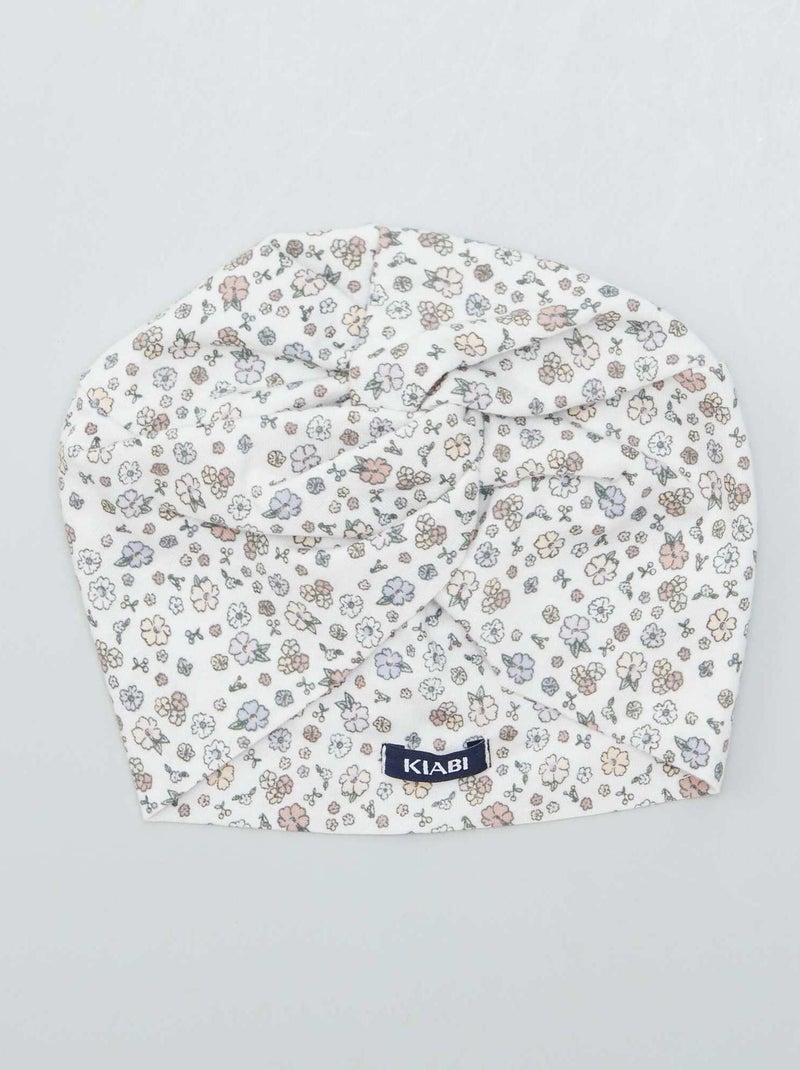 Berretto turbante in maglia BIANCO - Kiabi