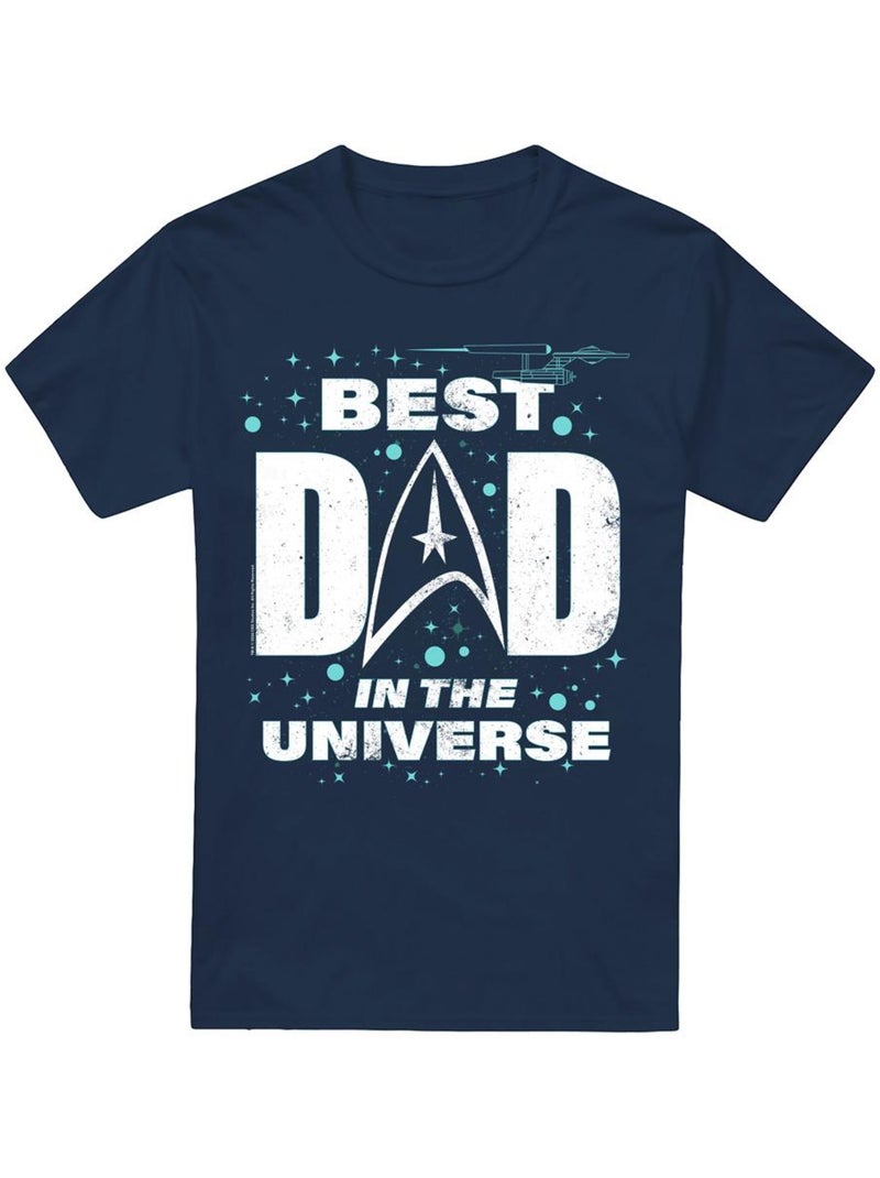 Best dad in the universe maglietta festa del papà uomo - star trek Blu marino - Kiabi