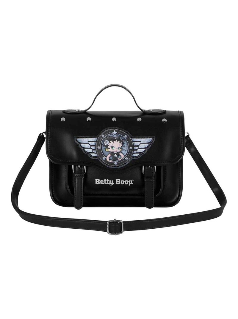 Betty Boop Motor Love Borsa a Tracolla-Zaino Satchel, Nero Nero - Kiabi