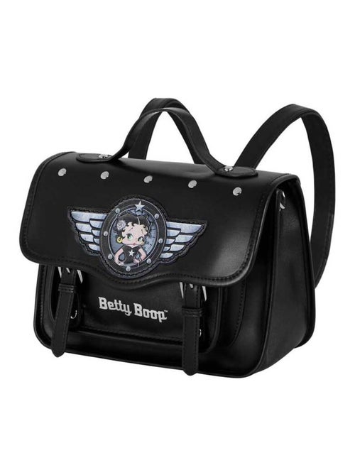 Betty Boop Motor Love Borsa a Tracolla-Zaino Satchel, Nero - Kiabi Betty Boop Motor Love Borsa a Tracolla-Zaino Satchel, Nero - Kiabi