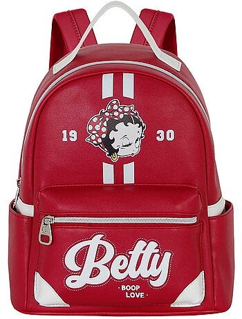 Betty boop varsity zainetto heady, borgogna