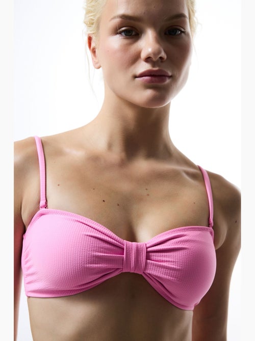 Bia top bikini senza spalline con nodo penti - Kiabi Bia top bikini senza spalline con nodo penti - Kiabi