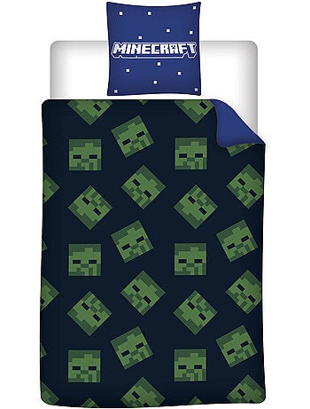 Biancheria Letto Bambino Minecraft 140x200 cm + Federa 65x65 cm Cotone-Poliestere