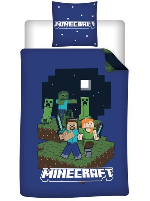 Biancheria Letto Bambino Minecraft 140x200 cm + Federa 65x65 cm Cotone-Poliestere - Kiabi