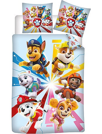 Biancheria Letto Bambino PAW Patrol 140x200 cm + Federa 63x63 cm 100% Poliestere