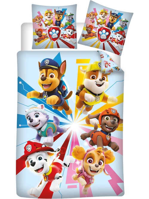 Biancheria Letto Bambino PAW Patrol 140x200 cm + Federa 63x63 cm 100% Poliestere - Kiabi