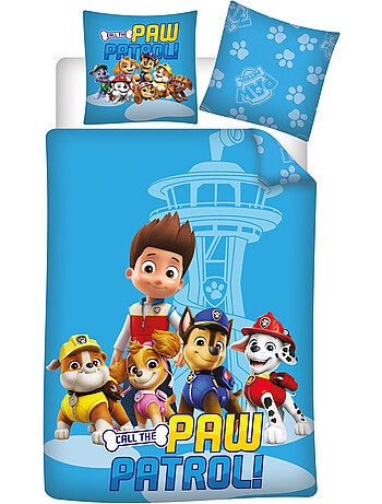 Biancheria Letto Bambino PAW Patrol 140x200 cm + Federa 63x63 cm 100% Poliestere