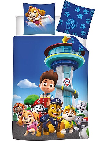 Biancheria Letto Bambino PAW Patrol 140x200 cm + Federa 63x63 cm 100% Poliestere