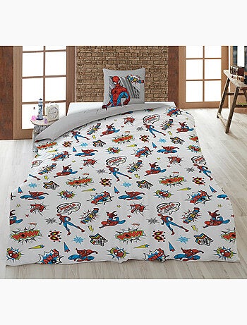 Biancheria Letto Bambino Spider-Man Marvel 140x200 cm + Federa 65x65 cm 100% Cotone