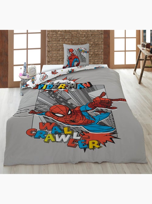 Biancheria Letto Bambino Spider-Man Marvel 140x200 cm + Federa 65x65 cm 100% Cotone - Kiabi