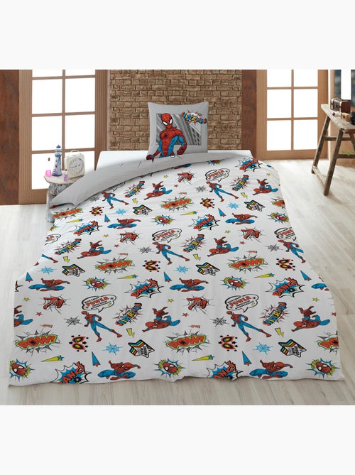 Biancheria Letto Bambino Spider-Man Marvel 140x200 cm + Federa 65x65 cm 100% Cotone - Kiabi