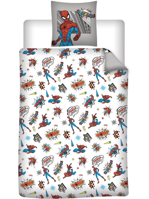 Biancheria Letto Bambino Spider-Man Marvel 140x200 cm + Federa 65x65 cm 100% Cotone - Kiabi