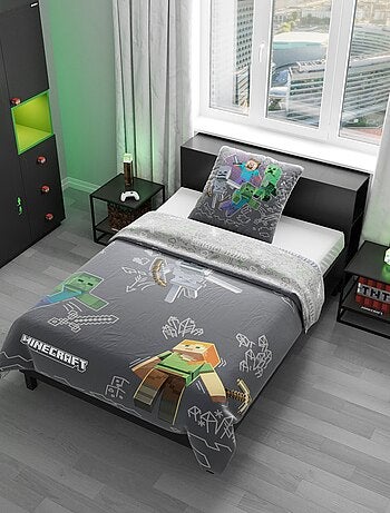 Biancheria letto reversibile 100% cotone con cerniera "Roba" – Minecraft