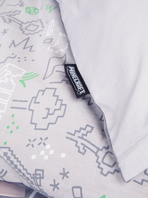Biancheria letto reversibile 100% cotone con cerniera "Roba" – Minecraft - Kiabi