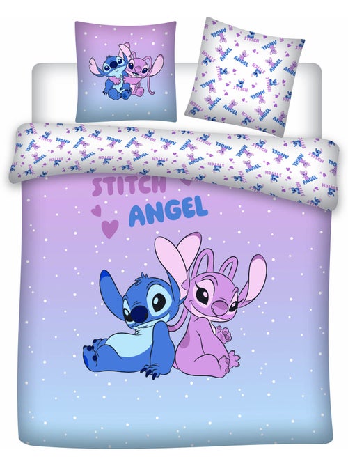 Biancheria Letto Stitch & Angel Disney 200x200 cm + 2 Federe 65x65 cm Cotone-Poliestere - Kiabi
