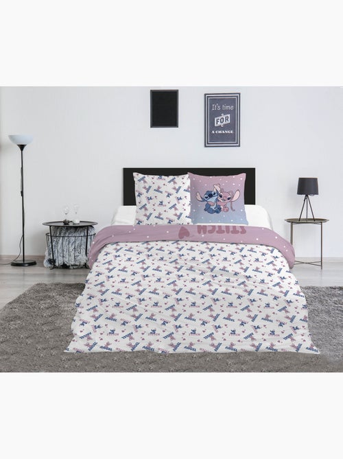 Biancheria Letto Stitch & Angel Disney 200x200 cm + 2 Federe 65x65 cm Cotone-Poliestere - Kiabi