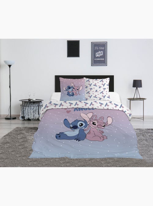 Biancheria Letto Stitch & Angel Disney 200x200 cm + 2 Federe 65x65 cm Cotone-Poliestere - Kiabi