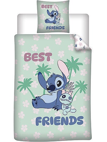 Biancheria Letto Stitch Disney 140x200 cm + Federa 65x65 cm Cotone-Poliestere