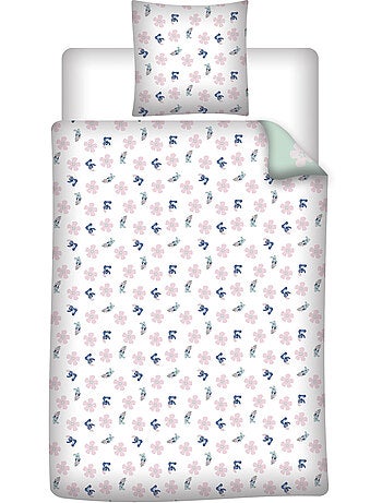 Biancheria Letto Stitch Disney 140x200 cm + Federa 65x65 cm Cotone-Poliestere