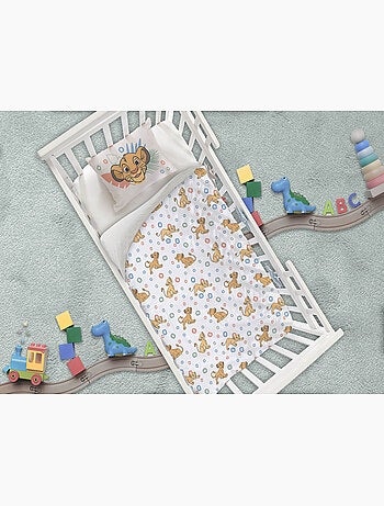 Biancheria Neonato Disney Il Re Leone 100x140cm + Federa 40x60cm – Simba & Nala – 100% Cotone – Lice
