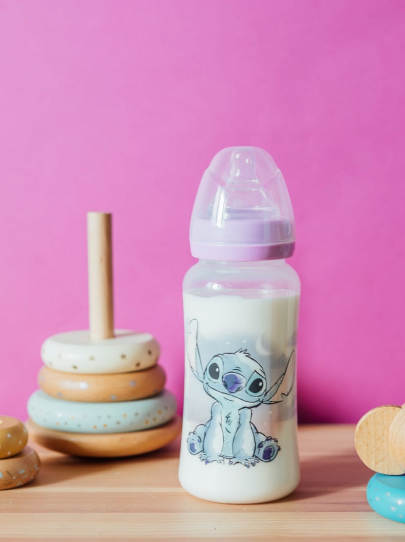 Biberon 360 ml in silicone anti-coliche Lilo & Stitch senza BPA Viola - Kiabi