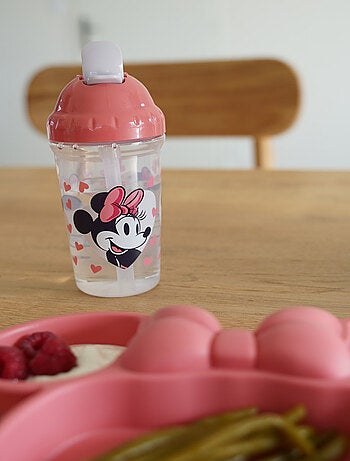 Bicchiere con cannuccia anti-perdite 295 ml Minnie Thermobaby senza BPA