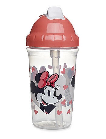 Bicchiere con cannuccia anti-perdite 295 ml Minnie Thermobaby senza BPA