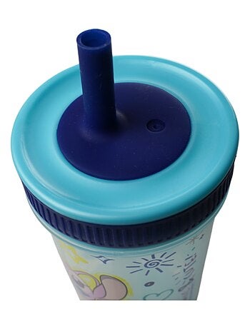 Bicchiere con cannuccia anti-perdite Disney Lilo & Stitch 420 ml senza BPA