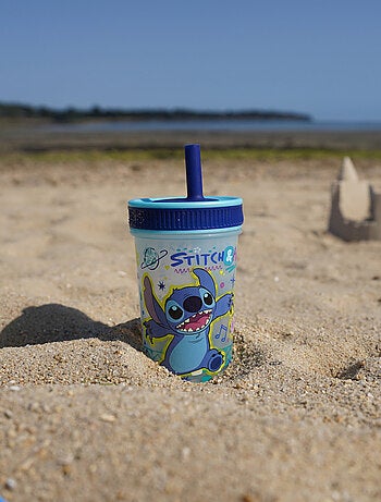 Bicchiere con cannuccia anti-perdite Disney Lilo & Stitch 420 ml senza BPA