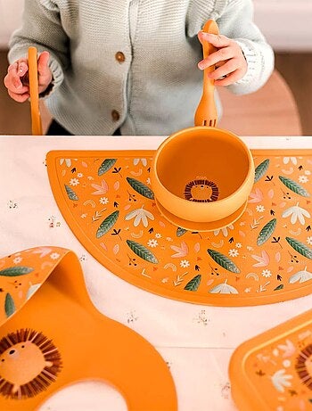 Bicchiere in silicone con manici e cannuccia - animali | Sassi Junior