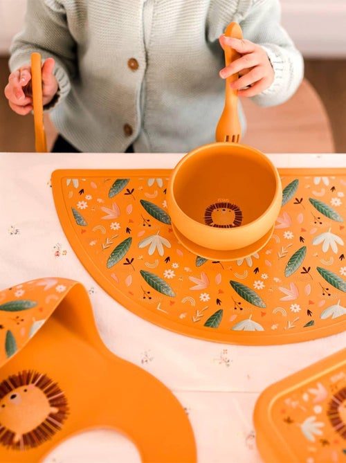 Bicchiere in silicone con manici e cannuccia - animali | Sassi Junior - Kiabi