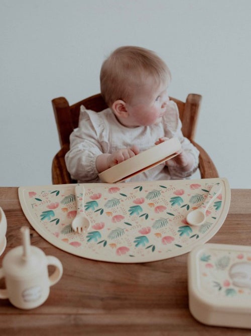 Bicchiere in silicone con manici e cannuccia - animali | Sassi Junior - Kiabi