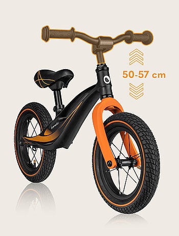 Bici da equilibrio ad aria LIONELO Bart - Bici per bambini - Fino a 30 kg - Leggera - Manubrio e sed
