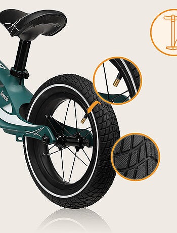Bici da equilibrio ad aria LIONELO Bart - Bici per bambini - Fino a 30 kg - Leggera - Manubrio e sed