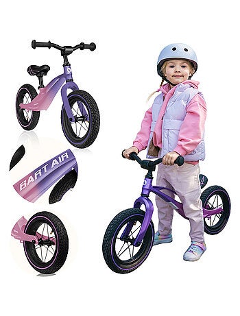 Bici da equilibrio ad aria LIONELO Bart - Bici per bambini - Fino a 30 kg - Leggera - Manubrio e sed