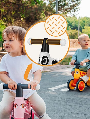 Bici da equilibrio LIONELO Sammy - Bicicletta per bambini - 4 ruote - Ergonomica - Impugnature morbi