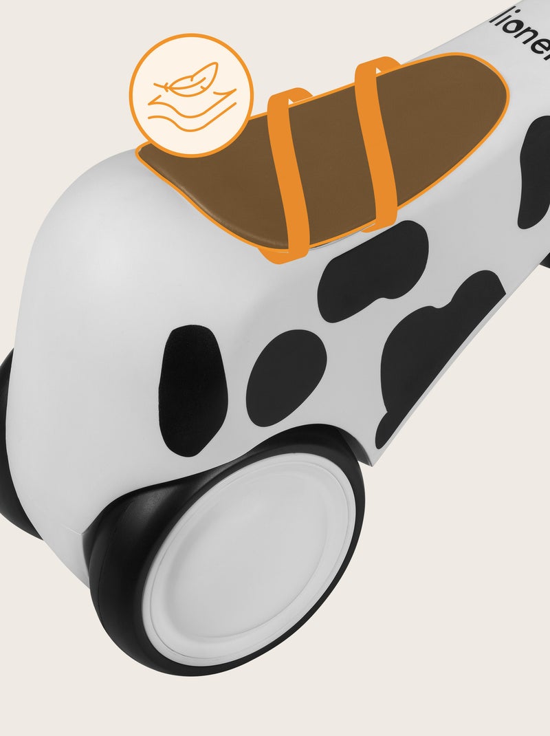 Bici da equilibrio LIONELO Sammy - Bicicletta per bambini - 4 ruote - Ergonomica - Impugnature morbi Bianco/Lime/Rosa scuro/Turchese - Kiabi