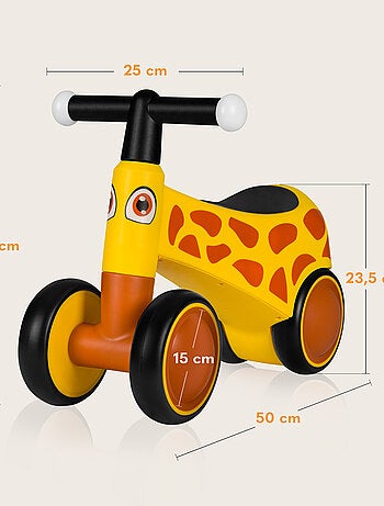 Bici da equilibrio LIONELO Sammy - Bicicletta per bambini - 4 ruote - Ergonomica - Impugnature morbi