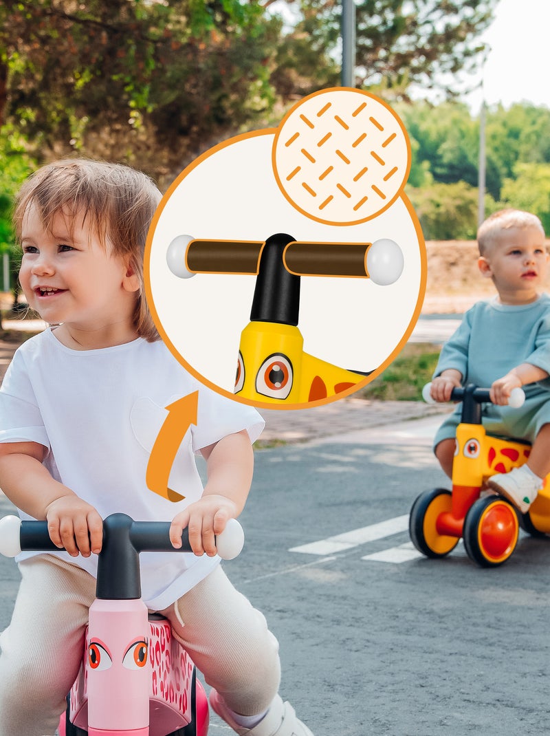 Bici da equilibrio LIONELO Sammy - Bicicletta per bambini - 4 ruote - Ergonomica - Impugnature morbi Giallo - Kiabi