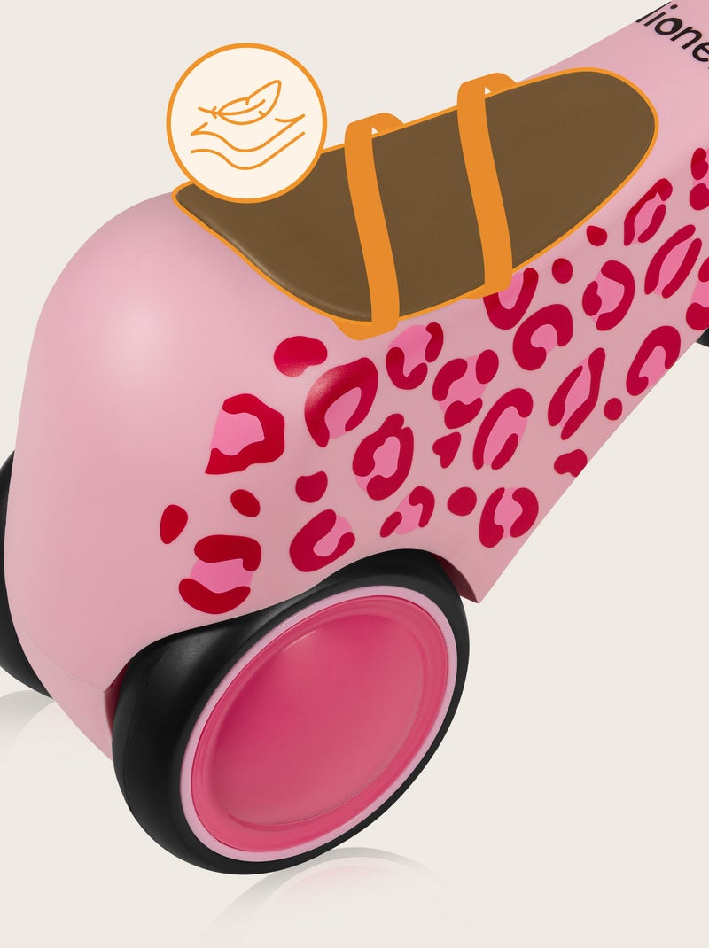 Bici da equilibrio LIONELO Sammy - Bicicletta per bambini - 4 ruote - Ergonomica - Impugnature morbi Rosa - Kiabi