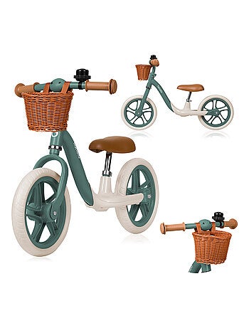 Bici senza pedali LIONELO Alex Plus - Leggera - Sella comoda - Regolabile - Cestino e campanello inc