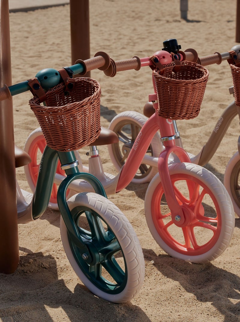 Bici senza pedali LIONELO Alex Plus - Leggera - Sella comoda - Regolabile - Cestino e campanello inc Verde - Kiabi