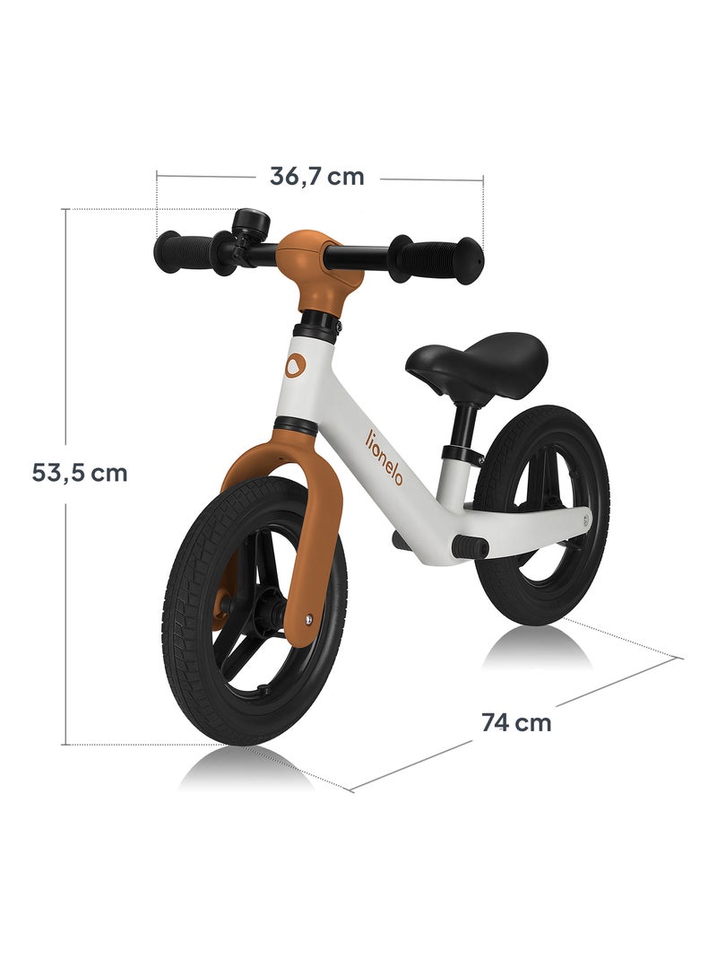 Bici senza pedali LIONELO Toni - Bici per bambini - Leggera - Dai 18 mesi - Manubrio e sedile regola Beige - Kiabi