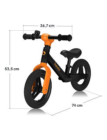 Bici senza pedali LIONELO Toni - Bici per bambini - Leggera - Dai 18 mesi - Manubrio e sedile regola
