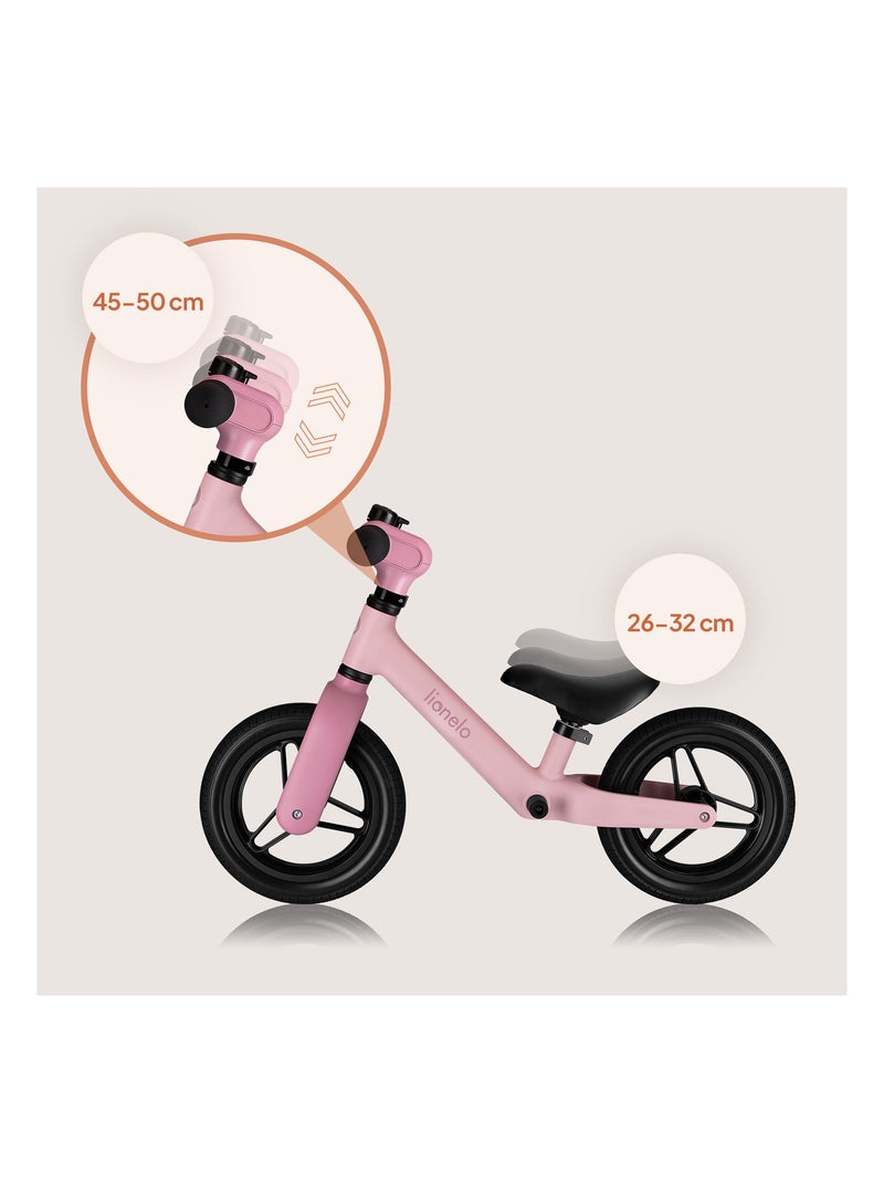 Bici senza pedali LIONELO Toni - Bici per bambini - Leggera - Dai 18 mesi - Manubrio e sedile regola Rosa - Kiabi