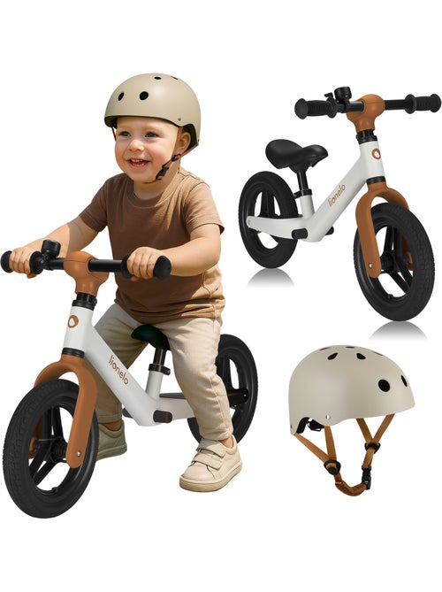 Bici senza pedali LIONELO Toni con casco - Dai 18 mesi - Bici per bambini - Leggera - Kiabi