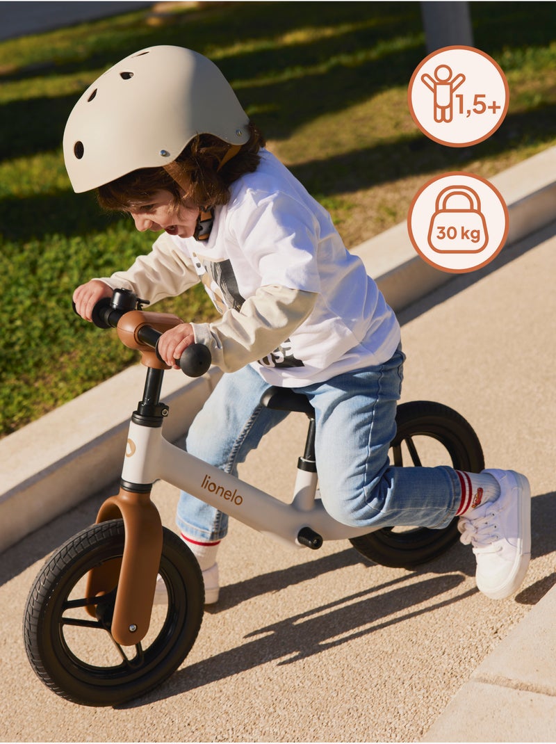 Bici senza pedali LIONELO Toni con casco - Dai 18 mesi - Bici per bambini - Leggera Beige - Kiabi