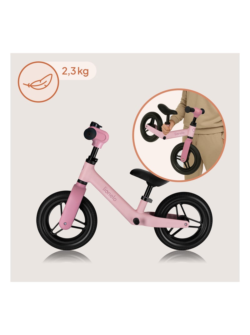 Bici senza pedali LIONELO Toni con casco - Dai 18 mesi - Bici per bambini - Leggera Rosa - Kiabi