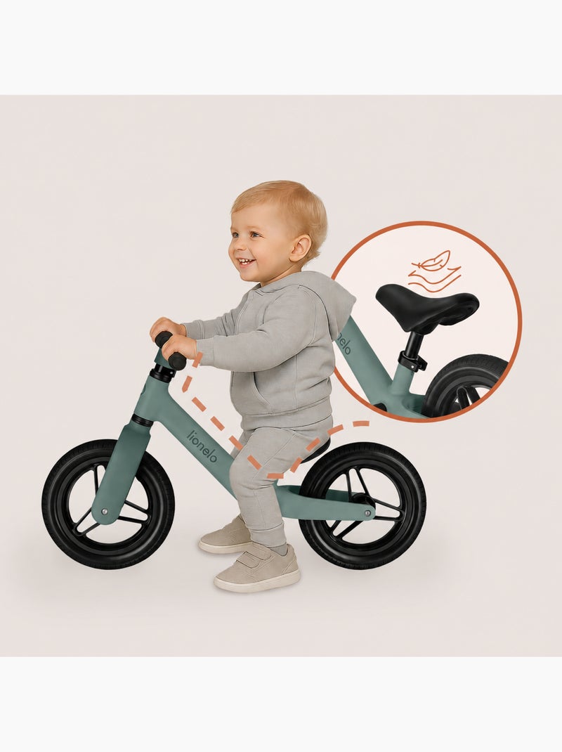 Bici senza pedali LIONELO Toni con casco - Dai 18 mesi - Bici per bambini - Leggera Verde - Kiabi
